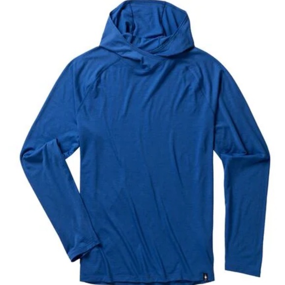 Smartwool Other - Smartwool Men’s Merino Wool Sport 150 Hoodie Laguna Blue Zip Pocket Resists Odor
